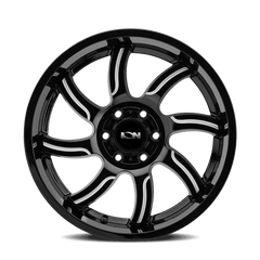 17x9 ION 151 5x5 Offset (0) Center Bore (78.1) Style #151 | 151 - 7973M0 - Black Patch Performance - ION1517973M0