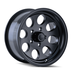 17x9 ION 171 8x6.5 Offset (0) Center Bore (130.8) Style #171 | 171 - 7981MB - Black Patch Performance - ION1717981MB