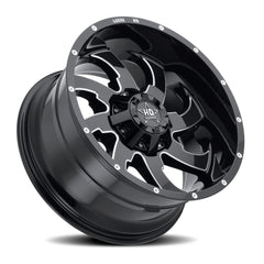 17x9 Luxxx HD LHD12 5x4.5 5x5 Offset (6) Center Bore (71.5) LHD121795114127+6M - A1 - Black Patch Performance - LUXXLHD121795114127+6MA1