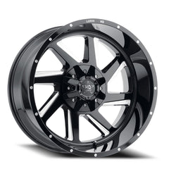 17x9 Luxxx HD LHD14 5x4.5 5x5 Offset (6) Center Bore (71.5) LHD141795114.3127+6 - A1 - Black Patch Performance - LUXXLHD141795114.3127+6A1