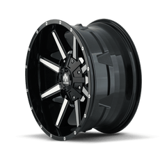 17x9 MAYHEM ARSENAL 5x5 5x5.5 Offset (18) Center Bore (87) Style #8104 | 8104 - 7952B18 - Black Patch Performance - MAYH81047952B18