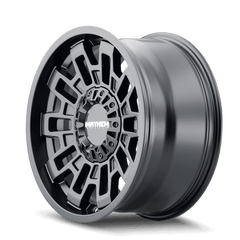 17x9 MAYHEM CORTEX 6x135 6x5.5 Offset ( - 12) Center Bore (106) Style #8113 | 8113 - 7937MB - Black Patch Performance - MAYH81137937MB