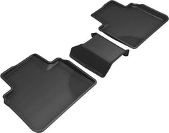18 - 22 Honda Accord Floor Mat Set - Rear - Black Patch Performance - 3DMAL1HD09821509