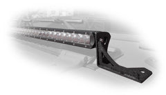 18+ Jeep JL/20+ Jeep JT Over Hood Light Bar Mount - Black Patch Performance - DV8OLBJL03