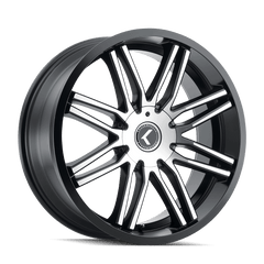 18x8 KRAZE CRAY 5x110 5x115 Offset (40) Center Bore (73) Style #KR141 | KR141 - 8811BM40 - Black Patch Performance - KRAZKR1418811BM40