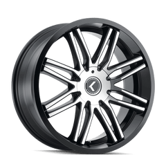 18x8 KRAZE CRAY 5x4.25 5x4.5 Offset (40) Center Bore (73) Style #KR141 | KR141 - 8814BM40 - Black Patch Performance - KRAZKR1418814BM40
