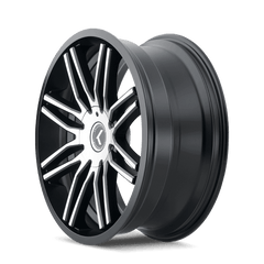 18x8 KRAZE CRAY 5x4.25 5x4.5 Offset (40) Center Bore (73) Style #KR141 | KR141 - 8814BM40 - Black Patch Performance - KRAZKR1418814BM40