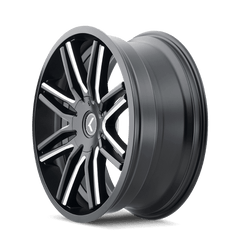 18x8 KRAZE CRAY 5x4.25 5x4.5 Offset (40) Center Bore (73) Style #KR141 | KR141 - 8814M40 - Black Patch Performance - KRAZKR1418814M40
