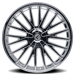 18x8 KRAZE DOUBLE DOWN 5x112 5x120 Offset (40) Center Bore (74.1) Style #KR185 | KR185 - 8809C40 - Black Patch Performance - KRAZKR1858809C40