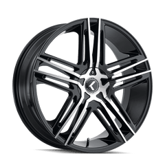18x8 KRAZE HELLA 5x100 5x4.5 Offset (40) Center Bore (73) Style #KR157 | KR157 - 8803BM40 - Black Patch Performance - KRAZKR1578803BM40