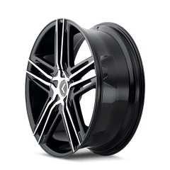 18x8 KRAZE HELLA 5x100 5x4.5 Offset (40) Center Bore (73) Style #KR157 | KR157 - 8803BM40 - Black Patch Performance - KRAZKR1578803BM40