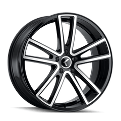 18x8 KRAZE LUSSO 5x112 Offset (40) Center Bore (66.56) Style #KR190 | KR190 - 8845BM40 - Black Patch Performance - KRAZKR1908845BM40