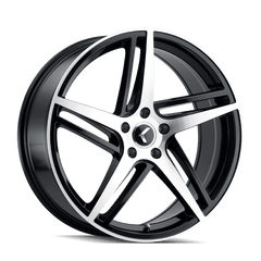 18x8 KRAZE MILANO 5x120 Offset (40) Center Bore (74.1) Style #KR195 | KR195 - 8812BM40 - Black Patch Performance - KRAZKR1958812BM40