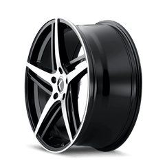 18x8 KRAZE MILANO 5x120 Offset (40) Center Bore (74.1) Style #KR195 | KR195 - 8812BM40 - Black Patch Performance - KRAZKR1958812BM40