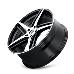 18x8 KRAZE MILANO 5x120 Offset (40) Center Bore (74.1) Style #KR195 | KR195 - 8812BM40 - Black Patch Performance - KRAZKR1958812BM40