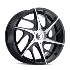 18x8 KRAZE ROGUE 5x112 5x4.5 Offset (40) Center Bore (73.1) Style #KR182 | KR182 - 8807BM40 - Black Patch Performance - KRAZKR1828807BM40