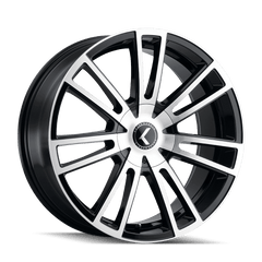 18x8 KRAZE SPECTRA 5x112 5x120 Offset (40) Center Bore (74.1) Style #KR183 | KR183 - 8809BM40 - Black Patch Performance - KRAZKR1838809BM40