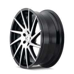 18x8 KRAZE SPINNER 5x4.5 Offset (40) Center Bore (74.1) Style #KR181 | KR181 - 8865BM40 - Black Patch Performance - KRAZKR1818865BM40