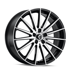 18x8 KRAZE STUNNA 5x4.25 Offset (40) Center Bore (63.5) Style #KR191 | KR191 - 8831BM40 - Black Patch Performance - KRAZKR1918831BM40