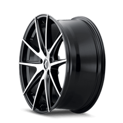 18x8 KRAZE TURISMO 5x120 Offset (40) Center Bore (74.1) Style #KR193 | KR193 - 8812BM40 - Black Patch Performance - KRAZKR1938812BM40