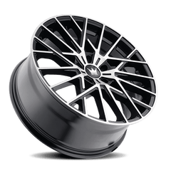 18x8 MAZZI JINX 5x112 Offset (40) Center Bore (66.56) Style #378 | 378 - 8845BM40 - Black Patch Performance - MAZZ3788845BM40