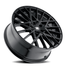 18x8 MAZZI JINX 5x112 Offset (40) Center Bore (66.56) Style #378 | 378 - 8845GB40 - Black Patch Performance - MAZZ3788845GB40
