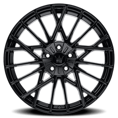 18x8 MAZZI JINX 5x112 Offset (40) Center Bore (66.56) Style #378 | 378 - 8845GB40 - Black Patch Performance - MAZZ3788845GB40