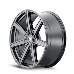18x8 MAZZI LAGUNA 5x112 5x120 Offset (35) Center Bore (74.1) Style #376 | 376 - 8809MB - Black Patch Performance - MAZZ3768809MB
