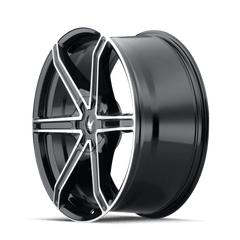 18x8 MAZZI STILTS 5x110 5x5 Offset (30) Center Bore (71.5) Style #371 | 371 - 8860B - Black Patch Performance - MAZZ3718860B