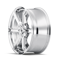 18x8 MAZZI STILTS 5x4.25 5x4.5 Offset (35) Center Bore (72.62) Style #371 | 371 - 8814C - Black Patch Performance - MAZZ3718814C