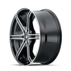18x8 MAZZI STILTS 6x120 6x132 Offset (30) Center Bore (74.5) Style #371 | 371 - 8890B - Black Patch Performance - MAZZ3718890B