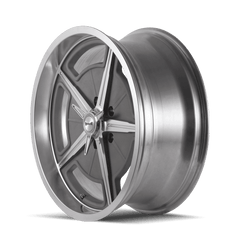 18x8 RIDLER 605 5x4.5 Offset (0) Center Bore (83.82) Style #605 | 605 - 8865GMDEEP - Black Patch Performance - RIDL6058865GMDEEP