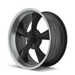 18x8 RIDLER 695 5x4.75 Offset (0) Center Bore (83.82) Style #695 | 695 - 8861MB - Black Patch Performance - RIDL6958861MB