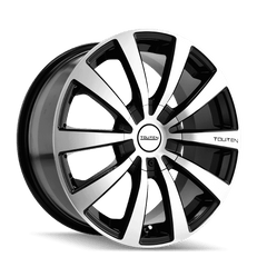 18x8 TOUREN TR3 5x110 5x115 Offset (40) Center Bore (72.62) Style #3130 | 3130 - 8811M - Black Patch Performance - TOUR31308811M