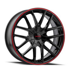 18x8 TOUREN TR60 5x115 5x120 Offset (20) Center Bore (74.1) Style #3260 | 3260 - 8818BR - Black Patch Performance - TOUR32608818BR