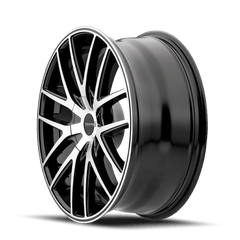 18x8 TOUREN TR60 5x5 Offset (40) Center Bore (71.5) Style #3260 | 3260 - 8873MB - Black Patch Performance - TOUR32608873MB