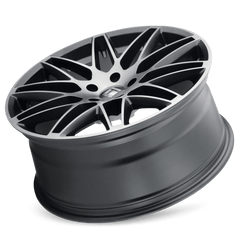 18x8 TOUREN TR75 5x100 Offset (40) Center Bore (56.1) Style #3275 | 3275-8844TM40 - Black Patch Performance - TOUR32758844TM40