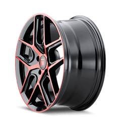 18x8 TOUREN TR79 5x112 Offset (35) Center Bore (66.56) Style #3279 | 3279 - 8845BRT35 - Black Patch Performance - TOUR32798845BRT35