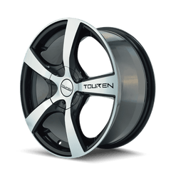 18x8 TOUREN TR9 5x5 Offset (40) Center Bore (71.5) Style #3190 | 3190 - 8873M - Black Patch Performance - TOUR31908873M
