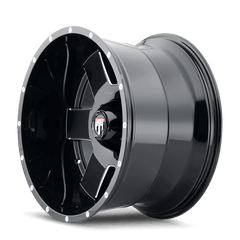 18x9 AMERICAN TRUXX ARMOR 8x180 Offset ( - 12) Center Bore (125.2) Style #AT155 | AT155 - 8978M - 12 - Black Patch Performance - AMERAT1558978M12