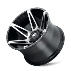 18x9 AMERICAN TRUXX KUTZ 5x5 5x5.5 Offset ( - 12) Center Bore (78.1) Style #AT1902 | AT1902 - 8952BM - 12 - Black Patch Performance - AMERAT19028952BM12