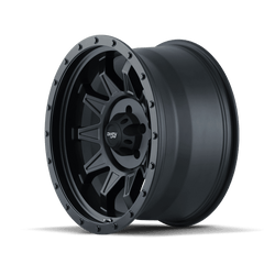 18x9 DIRTY LIFE ROADKILL 8x6.5 Offset ( - 12) Center Bore (130.8) Style #9301 | 9301 - 8981MB12N - Black Patch Performance - DIRT93018981MB12N