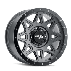 18x9 DIRTY LIFE THEORY 8x6.5 Offset (0) Center Bore (130.8) Style #9305 | 9305 - 8981MGT - Black Patch Performance - DIRT93058981MGT