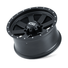 18x9 ION 134 5x5 Offset (0) Center Bore (83.82) Style #134 | 134 - 8973MB - Black Patch Performance - ION1348973MB