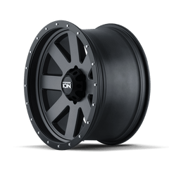18x9 ION 134 5x5 Offset (0) Center Bore (83.82) Style #134 | 134 - 8973MG - Black Patch Performance - ION1348973MG