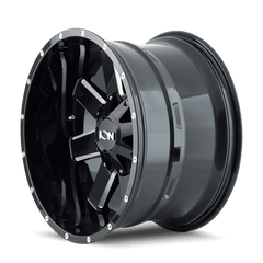 18x9 ION 141 5x5 5x5.5 Offset (0) Center Bore (87.1) Style #141 | 141 - 8952M - Black Patch Performance - ION1418952M