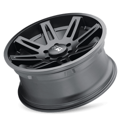18x9 ION 142 8x6.5 Offset (0) Center Bore (130.8) Style #142 | 142 - 8981MB - Black Patch Performance - ION1428981MB