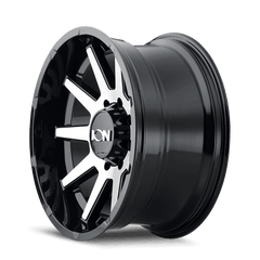 18x9 ION 143 6x5.5 Offset (18) Center Bore (106) Style #143 | 143 - 8983BTR18 - Black Patch Performance - ION1438983BTR18