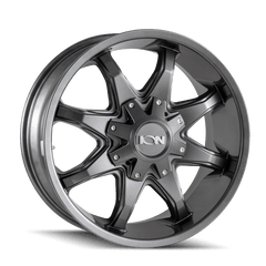 18x9 ION 181 5x5 5x5.5 Offset (18) Center Bore (87) Style #181 | 181 - 8952G18 - Black Patch Performance - ION1818952G18
