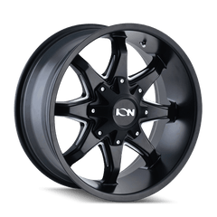 18x9 ION 181 8x6.5 8x170 Offset (18) Center Bore (130.8) Style #181 | 181 - 8976M18 - Black Patch Performance - ION1818976M18